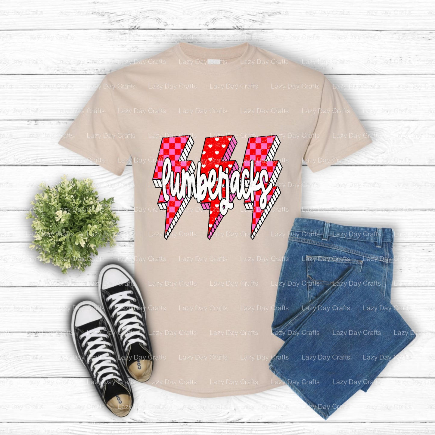 Lumberjack Mascot – School Spirit DTF Transfer (view 2 of 2) – by Lazy Day Crafts – DTF Transfers – School Mascot, DTF Tra...