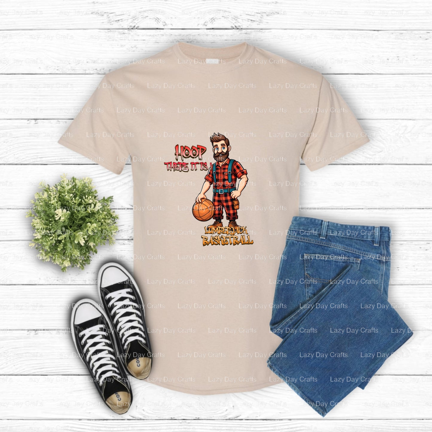 Lumberjack Mascot – School Spirit DTF Transfer (view 2 of 2) – by Lazy Day Crafts – DTF Transfers – School Mascot, DTF Tra...
