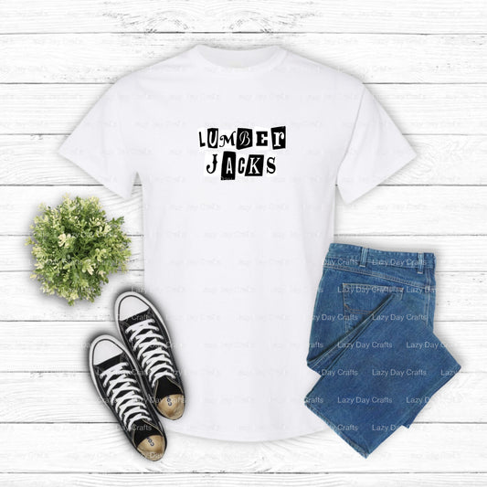 LUMBERJACKS EST. 1928 – School Mascot DTF Transfer (view 1 of 2) – by Lazy Day Crafts – DTF Transfers – School Mascot, App...