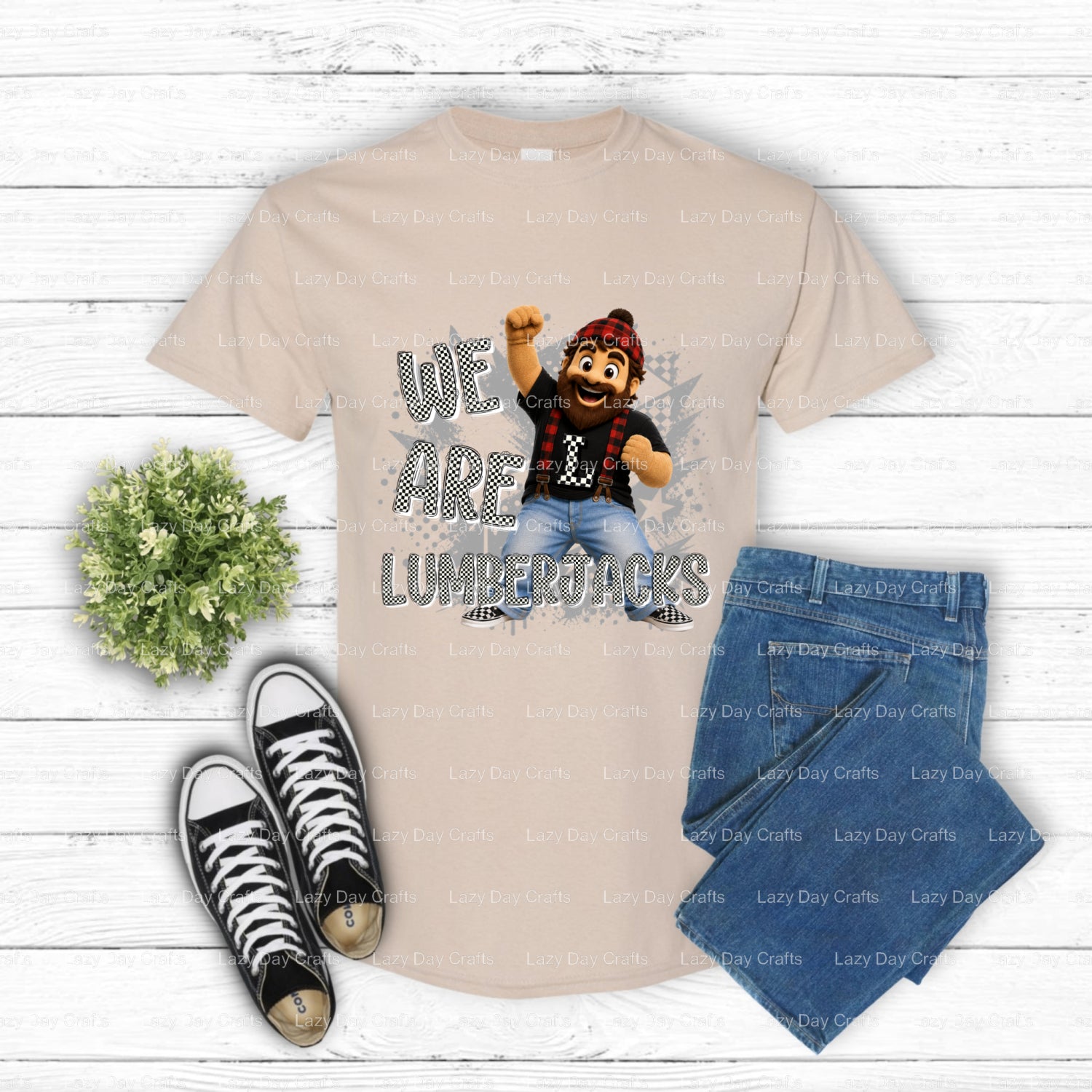 LUMBERJACKS – Premade DTF Transfer (view 2 of 2) – by Lazy Day Crafts – DTF Transfers – DTF Transfers, Premade DTF