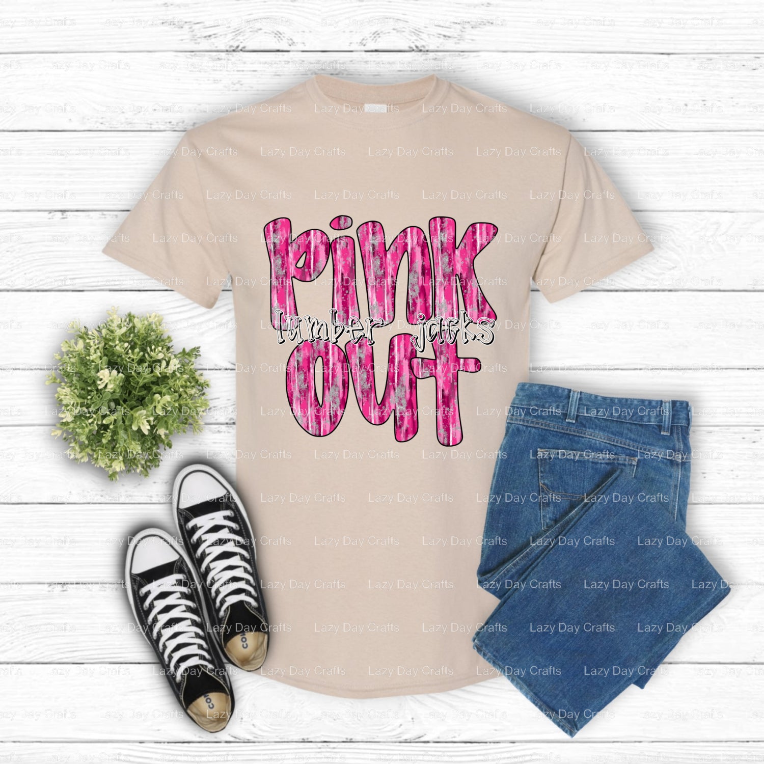 LUMBERJACKS – School Mascot DTF Transfer (view 2 of 2) – by Lazy Day Crafts – DTF Transfers – School Mascot, DTF Transfers