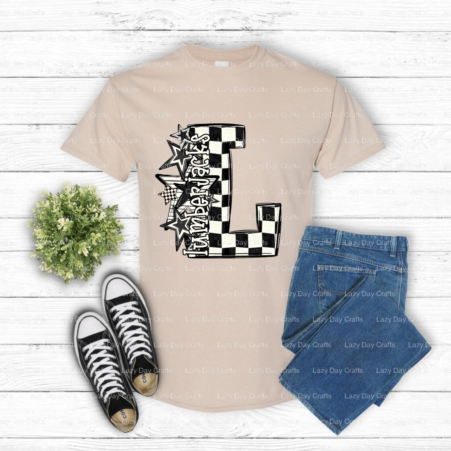 LUMBERJACKS School Spirit – DTF Transfer (view 2 of 2) – by Lazy Day Crafts – DTF Transfers – School Mascot, School Spirit