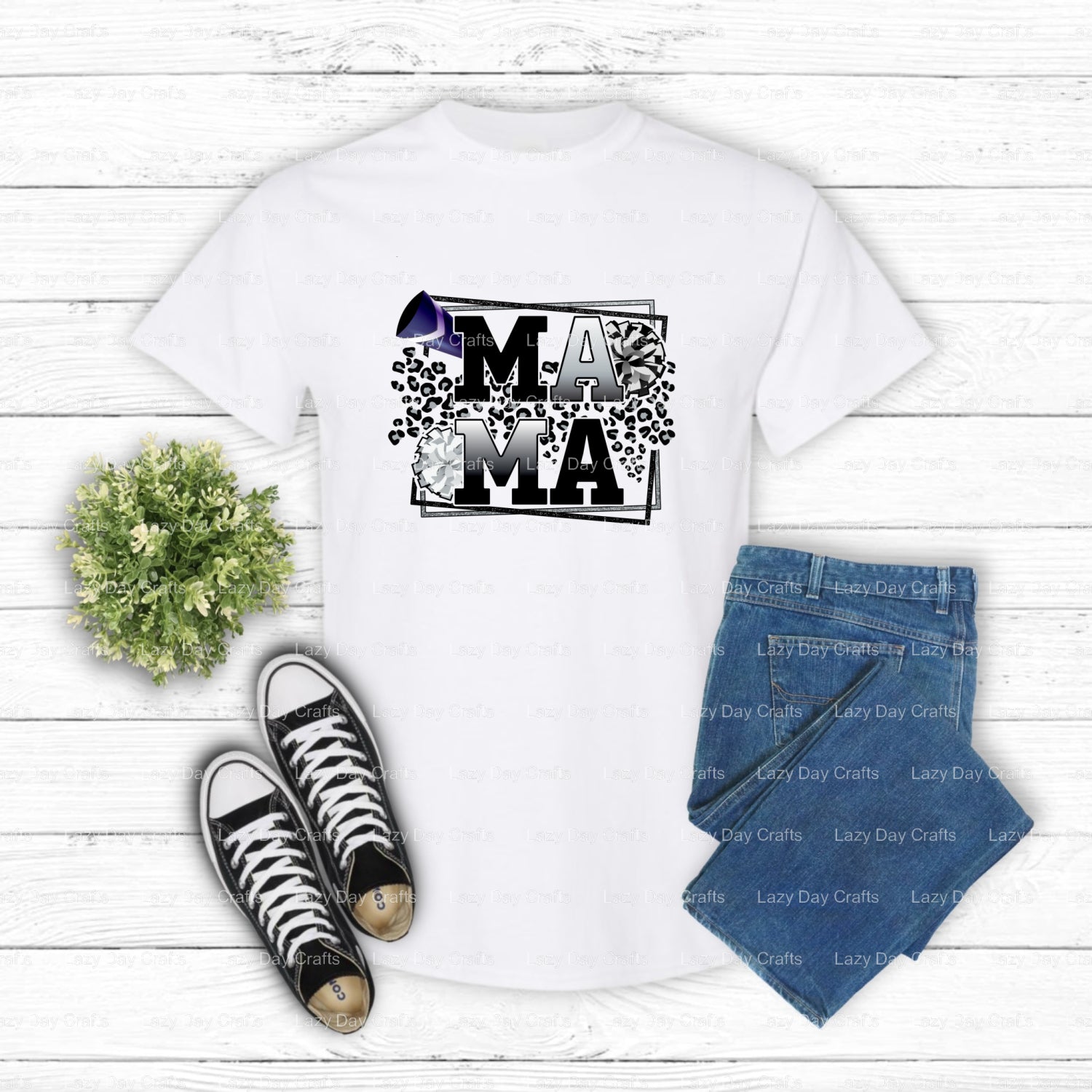 MAMA CHEER – cheer DTF Transfer (view 1 of 2) – by Lazy Day Crafts – DTF Transfers – DTF Transfers, Premade DTF