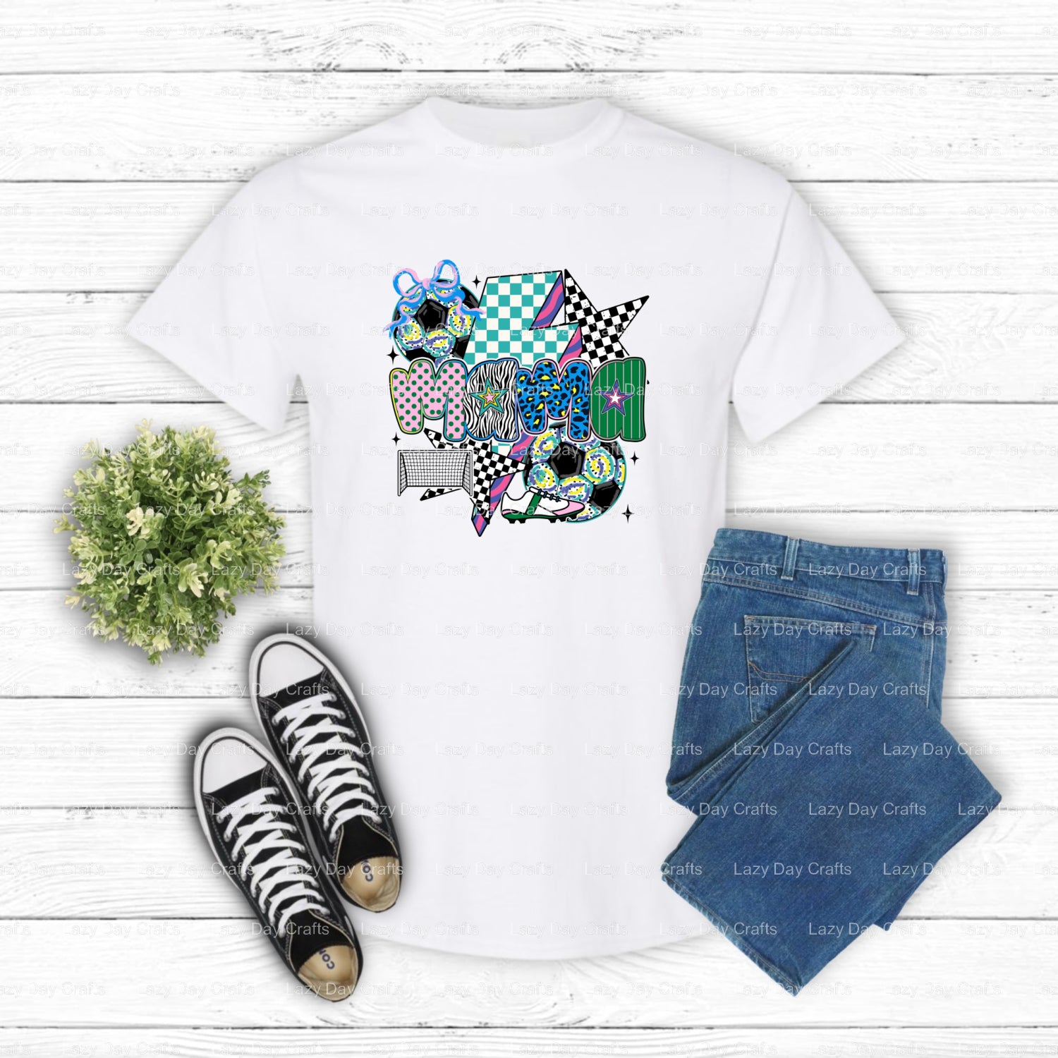 MAMA SOCCER – Soccer DTF Transfer (view 1 of 2) – by Lazy Day Crafts – DTF Transfers – Soccer, DTF Transfers