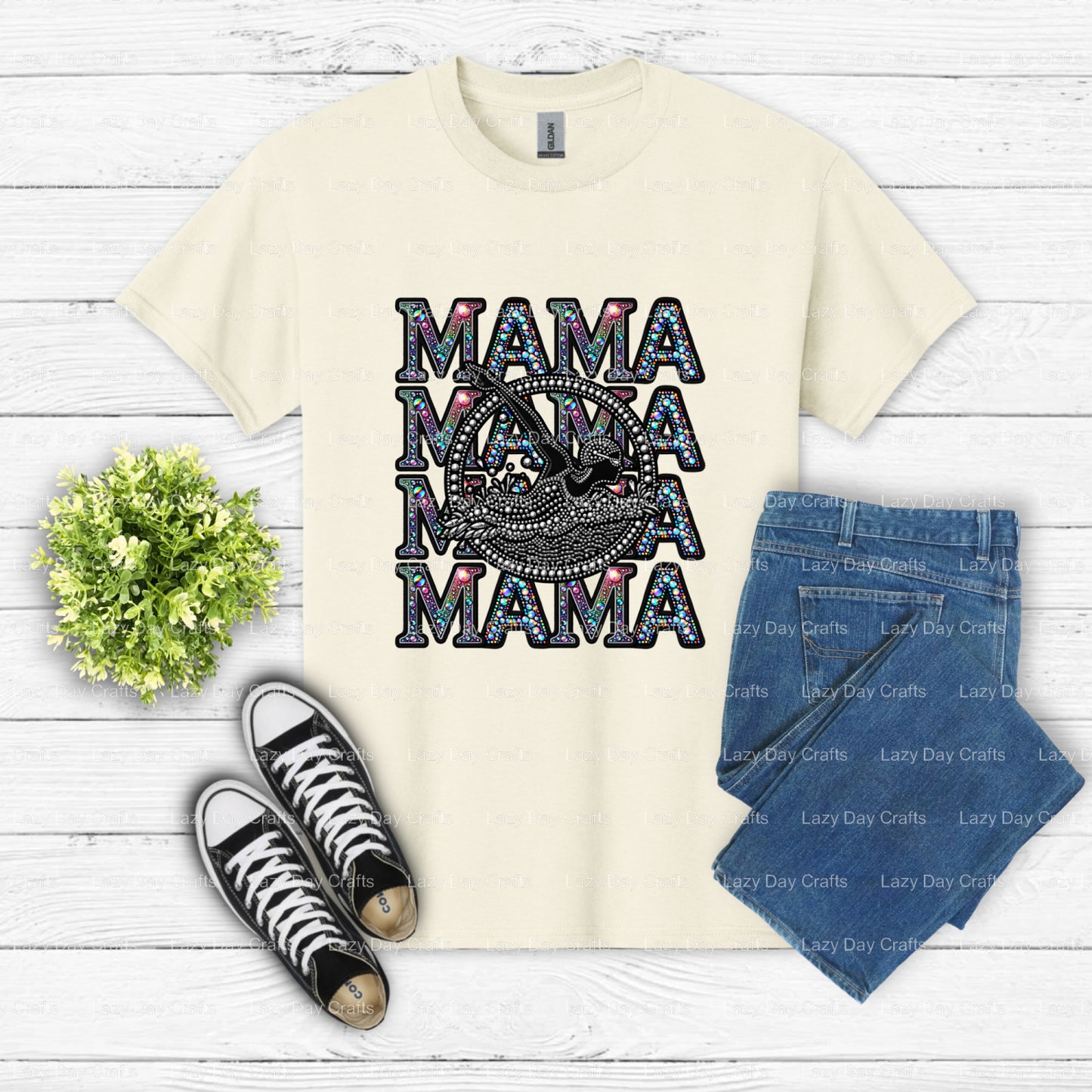 MAMA SWIM – Premade DTF Transfer (view 1 of 2) – by Lazy Day Crafts – DTF Transfers – DTF Transfers, custom apparel