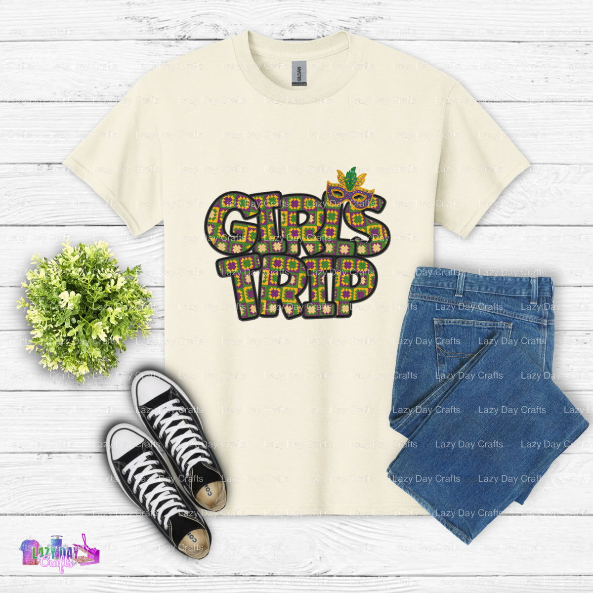 Mardi Gras Girls Trip – DTF Transfer (view 1 of 2) – by Lazy Day Crafts – DTF Transfers – DTF Transfers, custom apparel