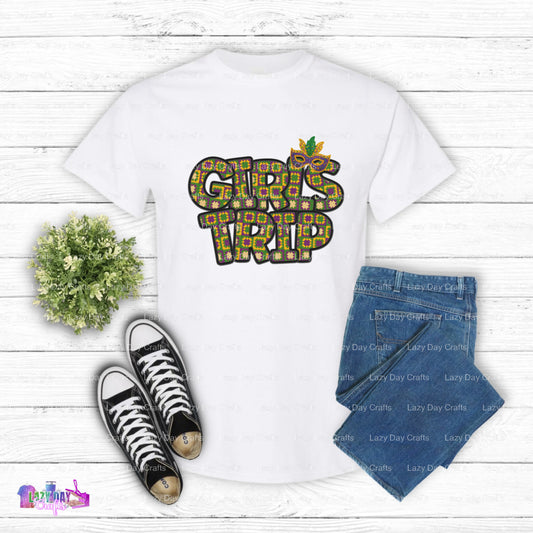 Mardi Gras Girls Trip – DTF Transfer (view 2 of 2) – by Lazy Day Crafts – DTF Transfers – DTF Transfers, custom apparel