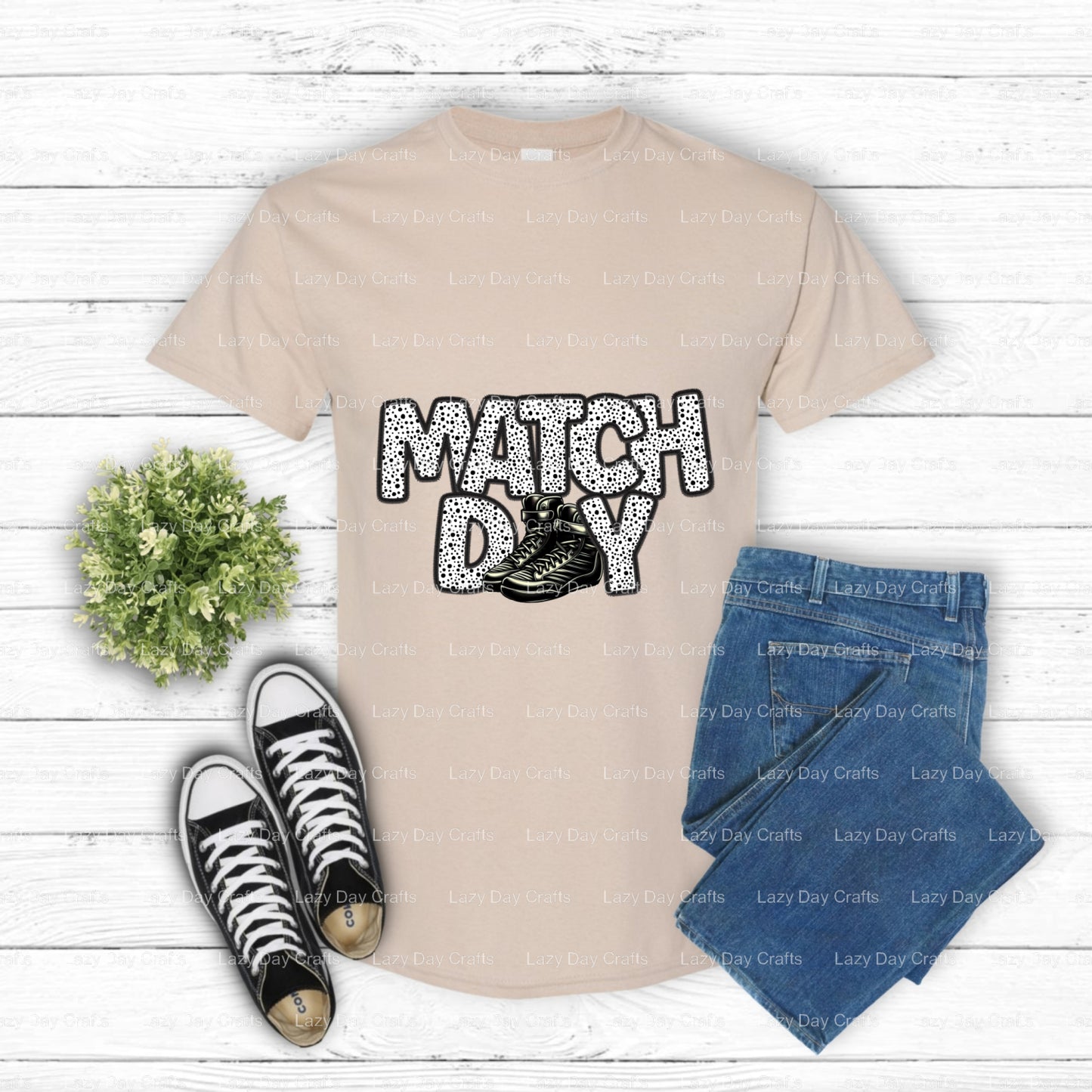 Match Day Wrestling – DTF Transfer (view 2 of 2) – by Lazy Day Crafts – DTF Transfers – DTF Transfers, custom apparel