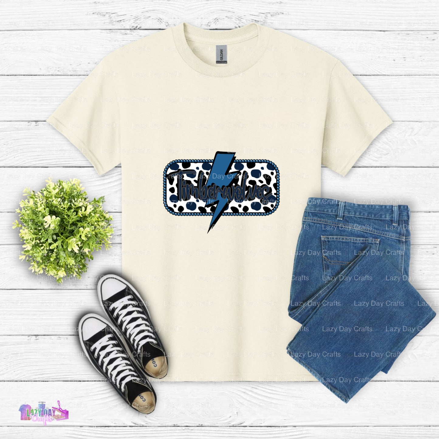 MINNESOTA TIMBERWOLVES Cow Print Wolf Head – Professional Basketball League DTF Transfer (view 2 of 2) – by Lazy Day Craft...