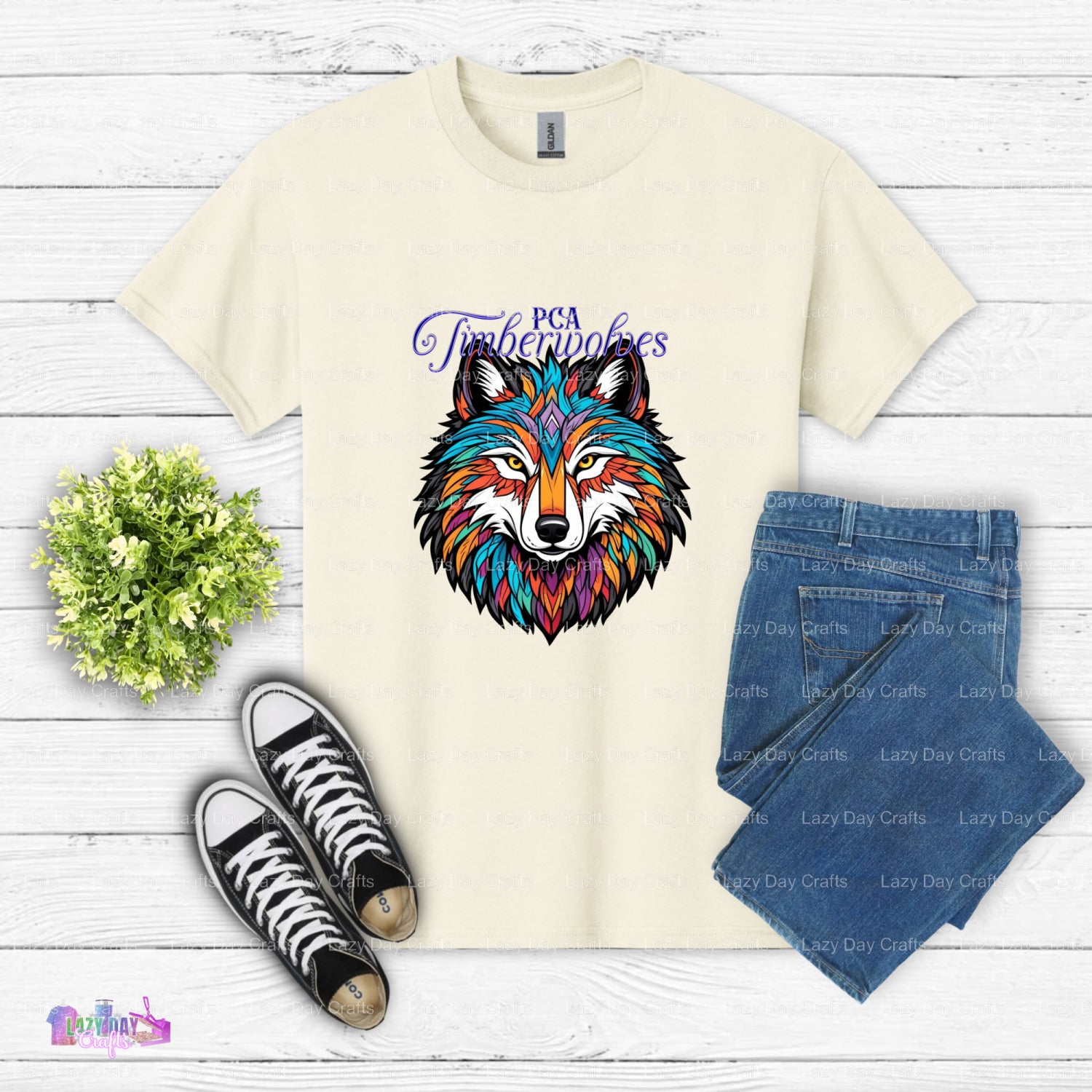 Minnesota Timberwolves Distressed Wolf – DTF Transfer (view 1 of 2) – by Lazy Day Crafts – DTF Transfers – Timberwolves, S...