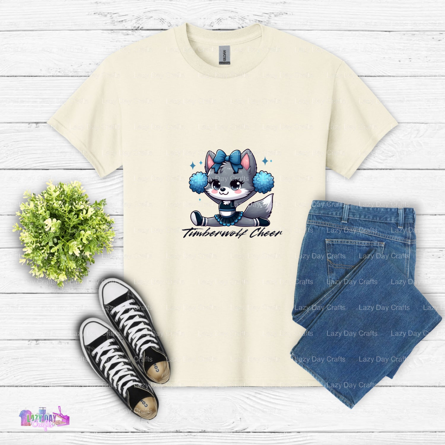 MINNESOTA TIMBERWOLVES Wolf Head – Sports Fan DTF Transfer (view 2 of 2) – by Lazy Day Crafts – DTF Transfers – Lazy Day C...