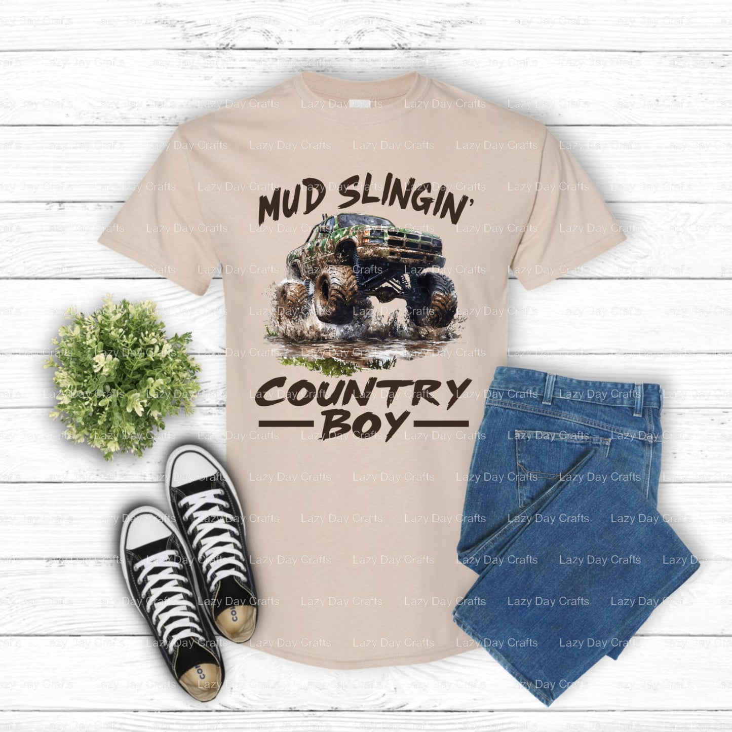 MUD SLINGIN' COUNTRY BOY – Off Road DTF Transfer (view 2 of 2) – by Lazy Day Crafts – DTF Transfers – DTF Transfers, custo...