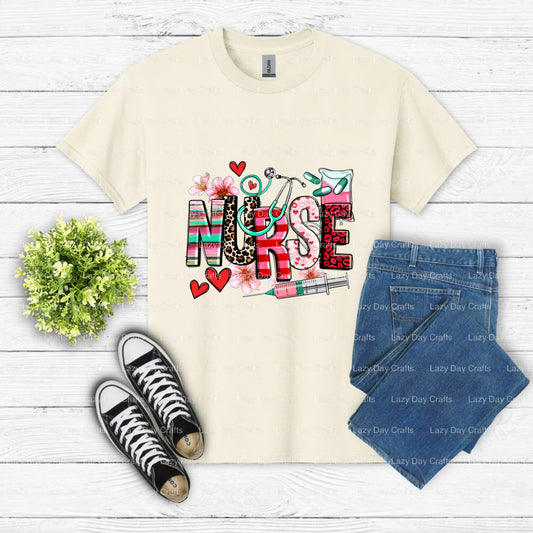 My Favorite Nurse Calls Me Dad – Nurse DTF Transfer (view 1 of 2) – by Lazy Day Crafts – DTF Transfers – Nurse, DTF Transfers