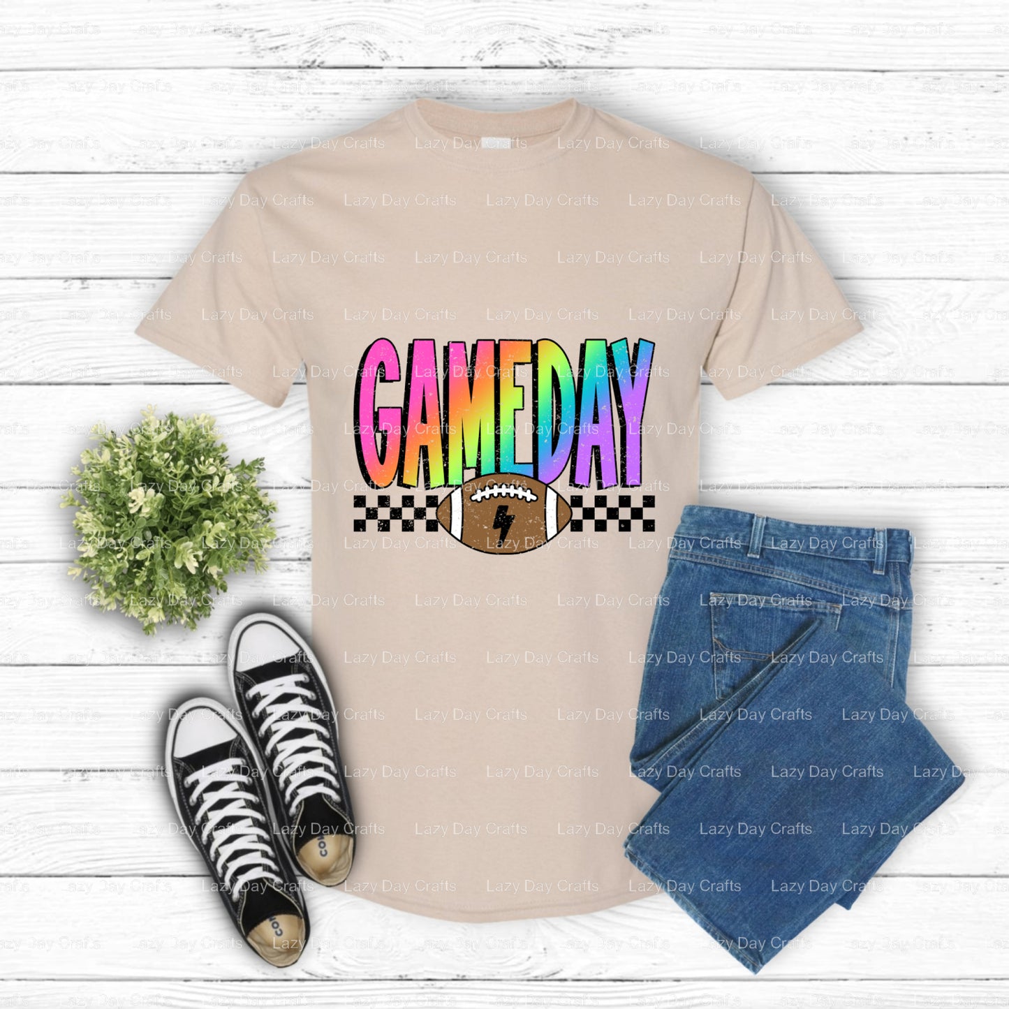 NEON FOOTBALL GAME DAY – Football DTF Transfer (view 2 of 2) – by Lazy Day Crafts – DTF Transfers – DTF Transfers, Football