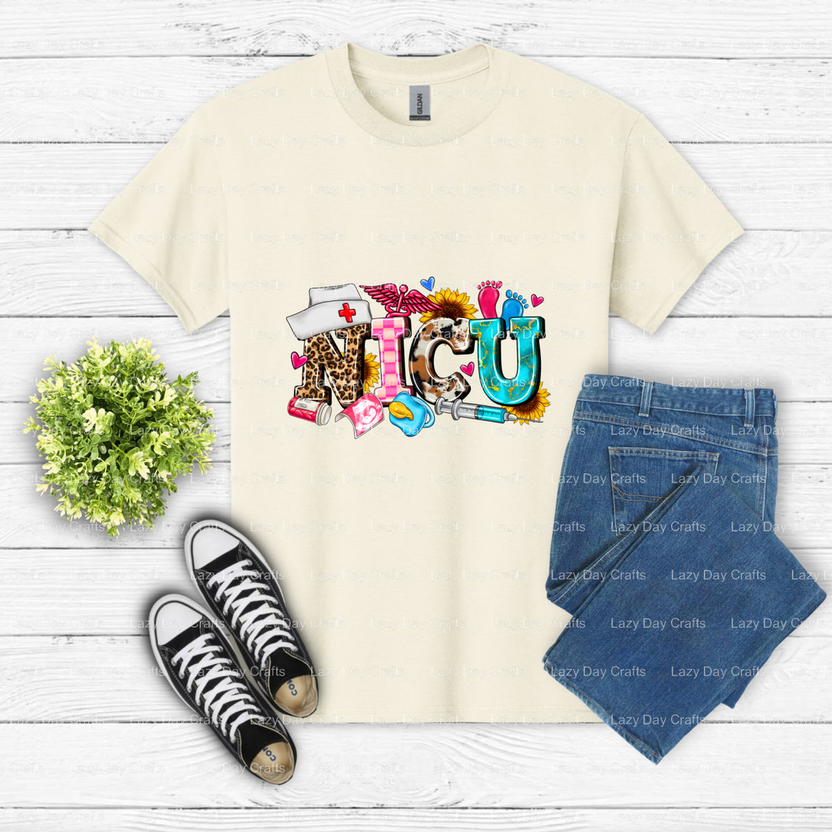 NICU NURSE – Nurse DTF Transfer (view 2 of 2) – by Lazy Day Crafts – DTF Transfers – Nurse, DTF Transfers