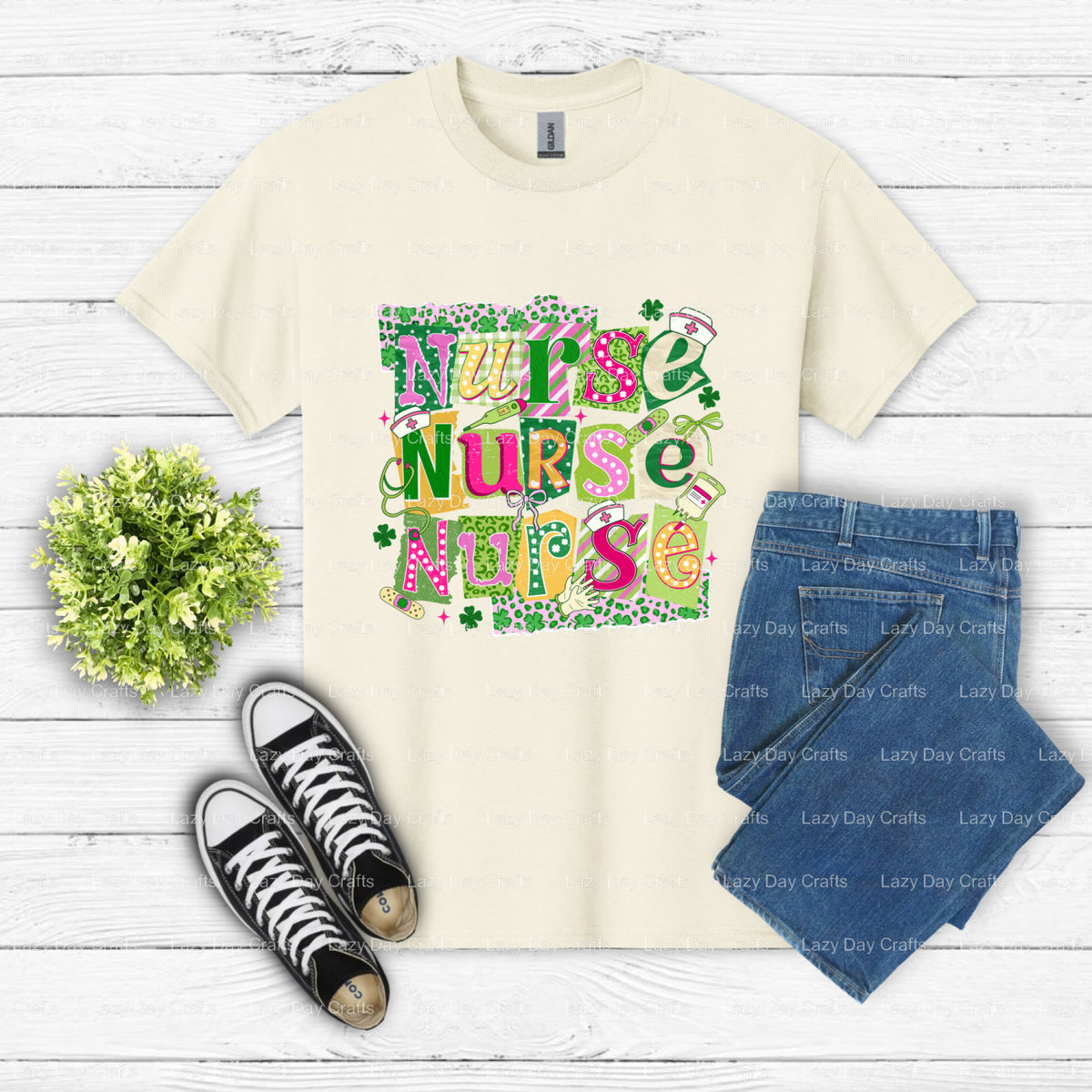 Nurse Life – Nurse DTF Transfer (view 2 of 2) – by Lazy Day Crafts – DTF Transfers – Nurse, DTF Transfers