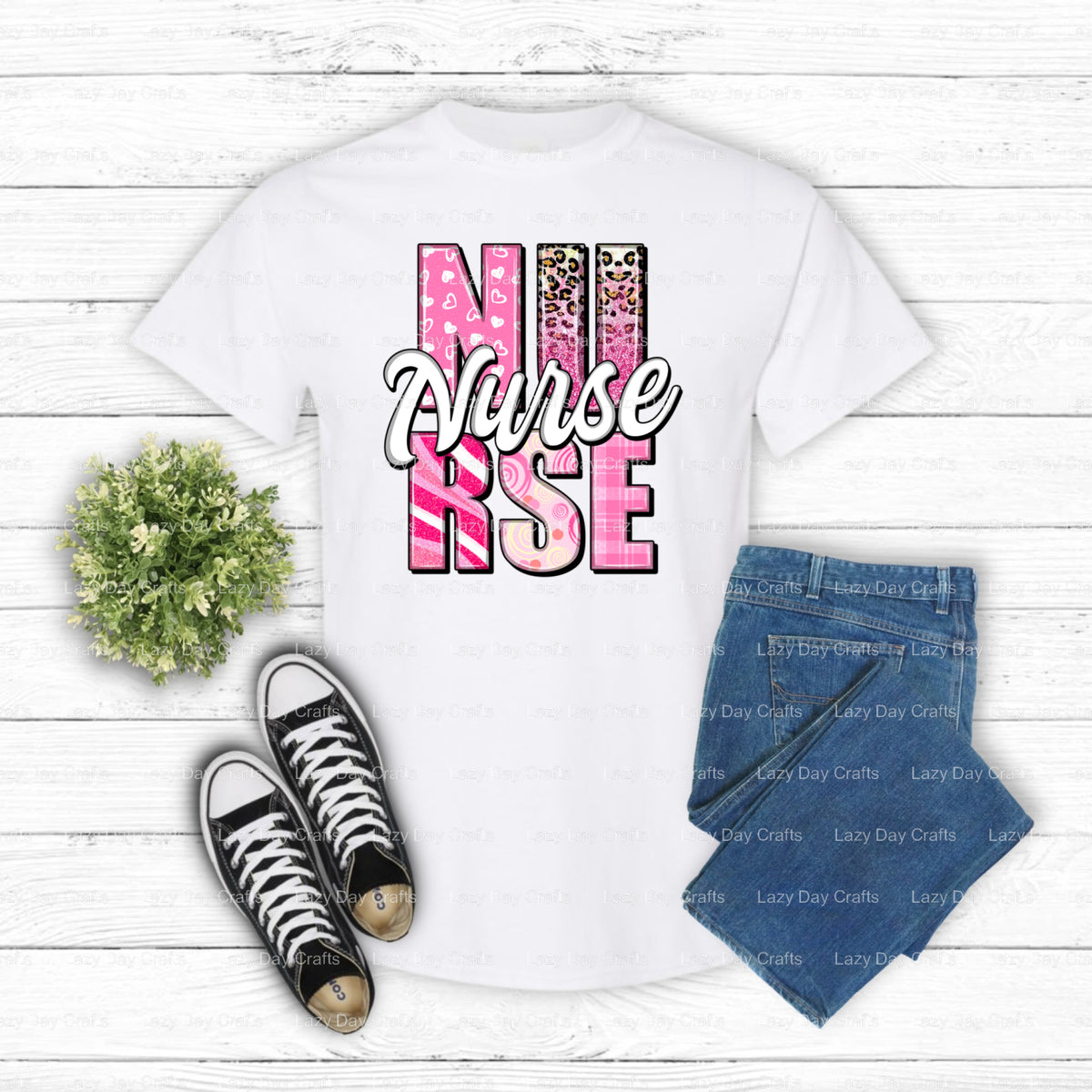 NURSE – Nurse DTF Transfer (view 1 of 2) – by Lazy Day Crafts – DTF Transfers – Nurse, DTF Transfers