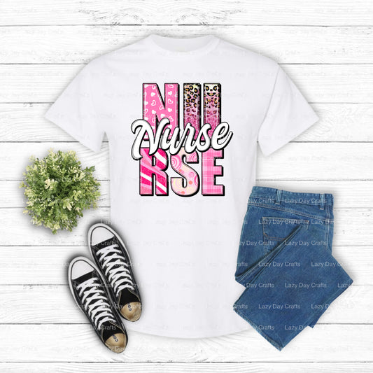 NURSE – Nurse DTF Transfer (view 1 of 2) – by Lazy Day Crafts – DTF Transfers – Nurse, DTF Transfers