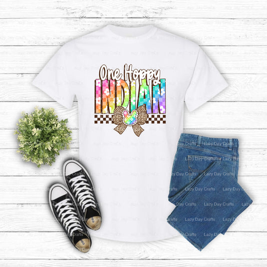 One Hoppy Indian – School Mascot DTF Transfer (view 1 of 2) – by Lazy Day Crafts – DTF Transfers – School Mascot, School S...