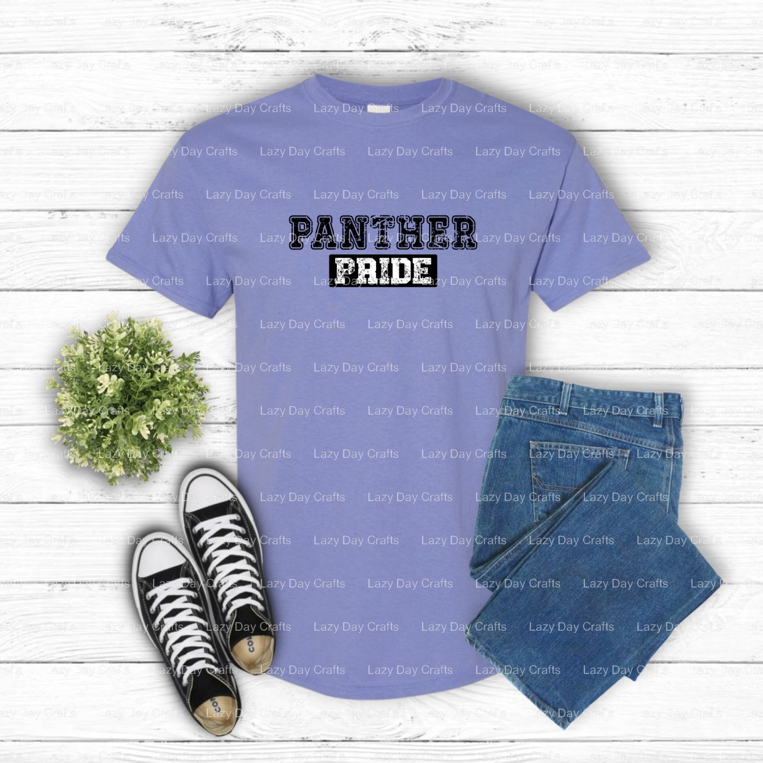 Panther Head Mascot – School Spirit DTF Transfer (view 2 of 2) – by Lazy Day Crafts – DTF Transfers – School Spirit, Appar...