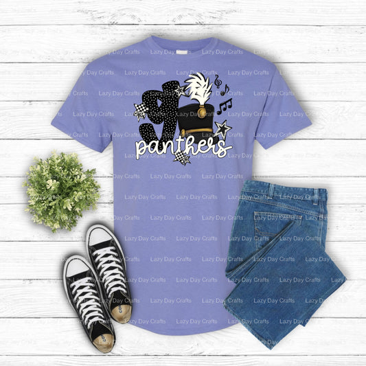 Panther Mascot Attack – School Spirit DTF Transfer (view 1 of 2) – by Lazy Day Crafts – DTF Transfers – School Spirit, App...