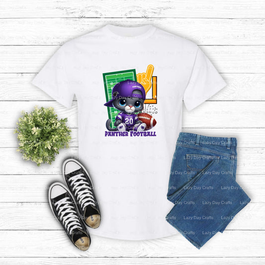 Panther Mascot – School Spirit DTF Transfer (view 2 of 2) – by Lazy Day Crafts – DTF Transfers – School Mascot, Apparel De...