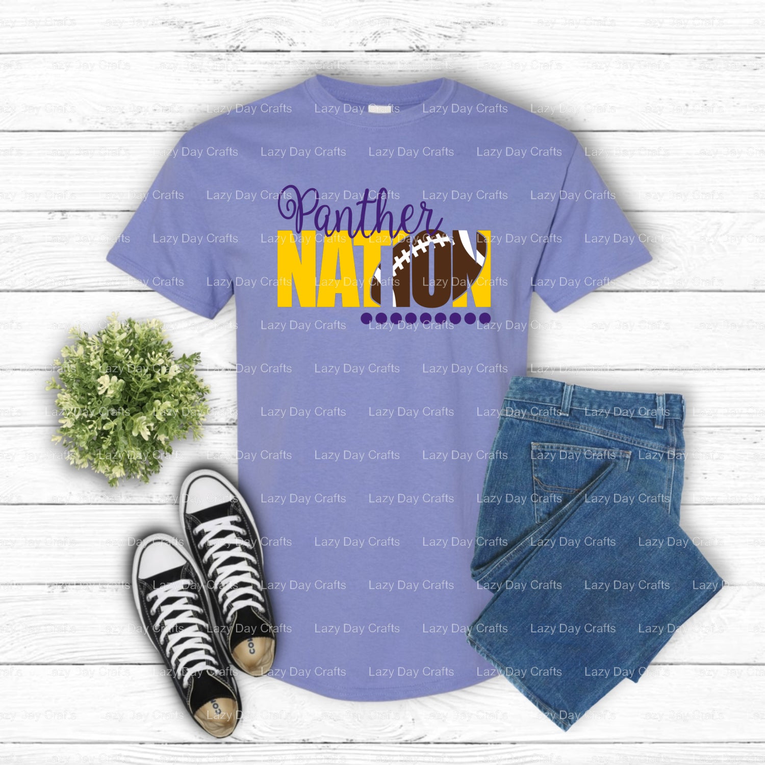 Panther Nation – School Spirit DTF Transfer (view 1 of 2) – by Lazy Day Crafts – DTF Transfers – DTF Transfers, School Spirit