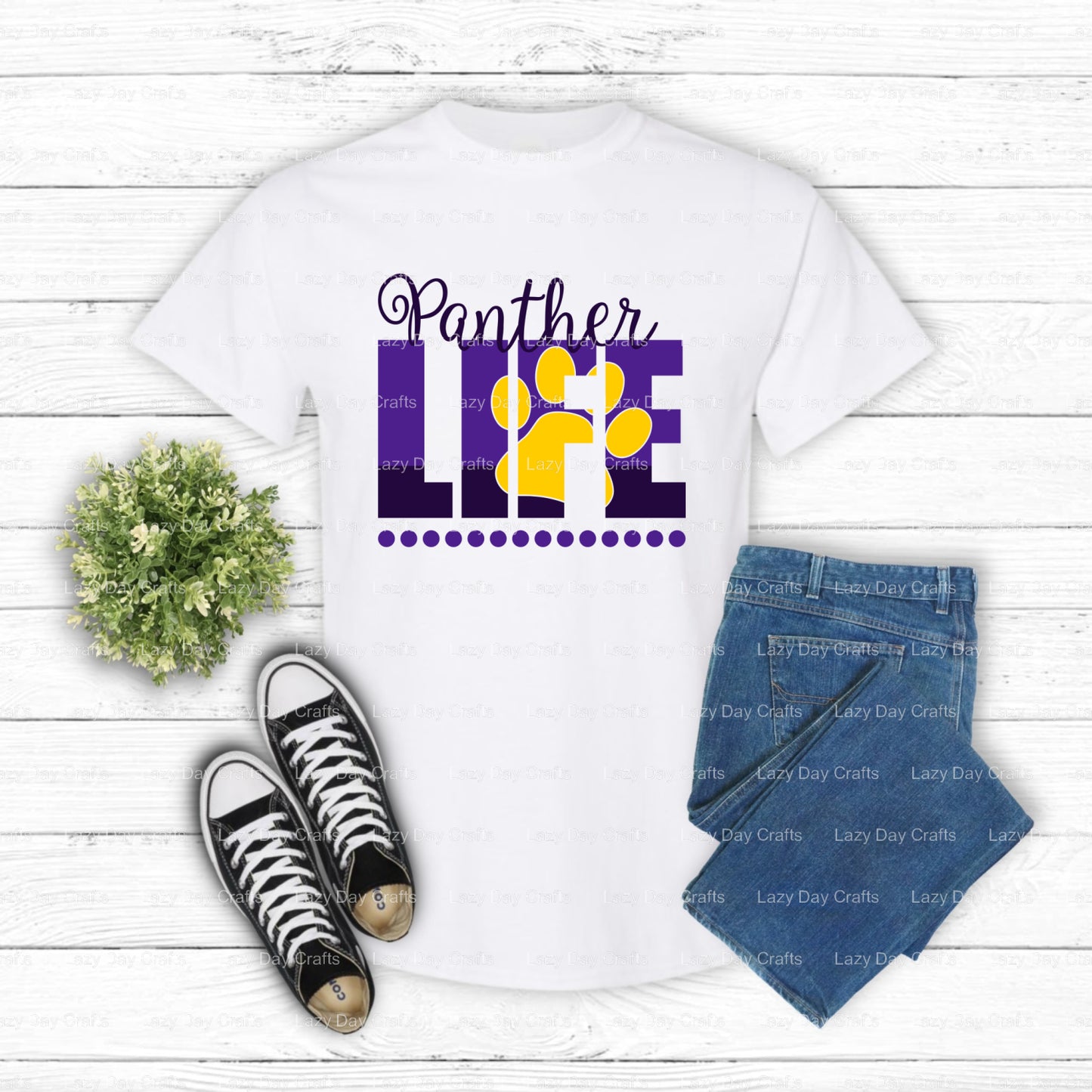 Panther Pride Est. 1957 – School Spirit DTF Transfer (view 2 of 2) – by Lazy Day Crafts – DTF Transfers – School Spirit, A...