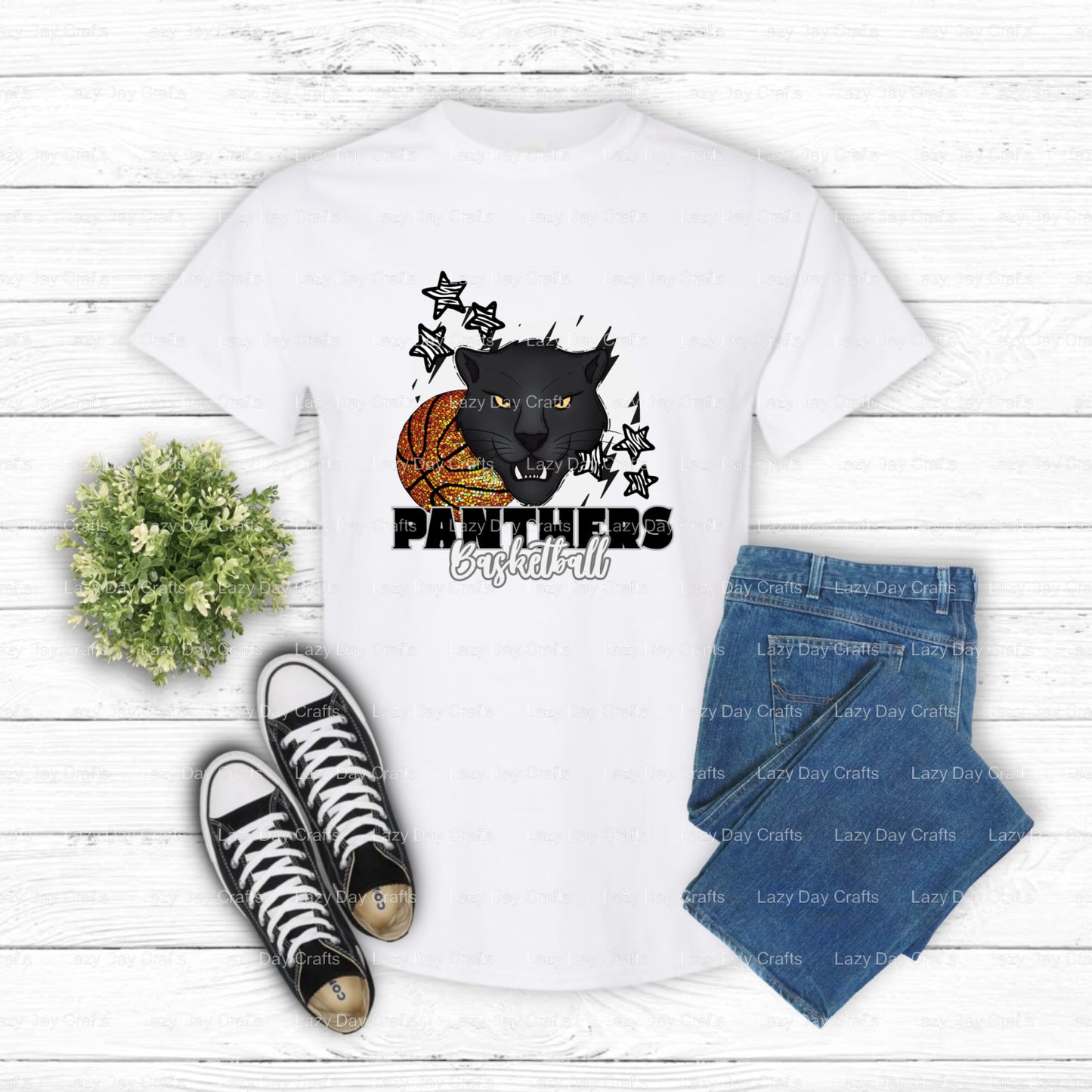 Panthers Baseball – School Mascot DTF Transfer (view 1 of 2) – by Lazy Day Crafts – DTF Transfers – School Mascot, Sports