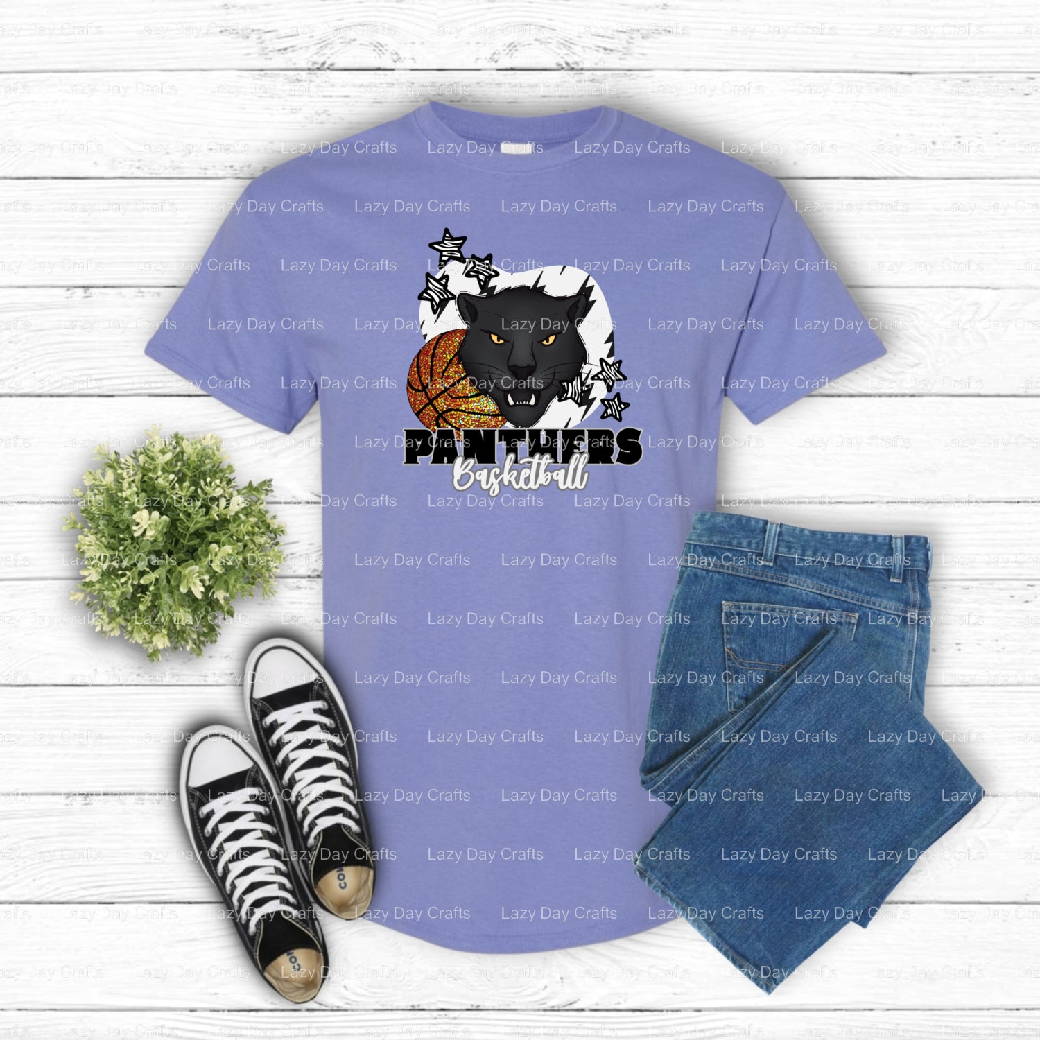 Panthers Baseball – School Mascot DTF Transfer (view 2 of 2) – by Lazy Day Crafts – DTF Transfers – School Mascot, Sports