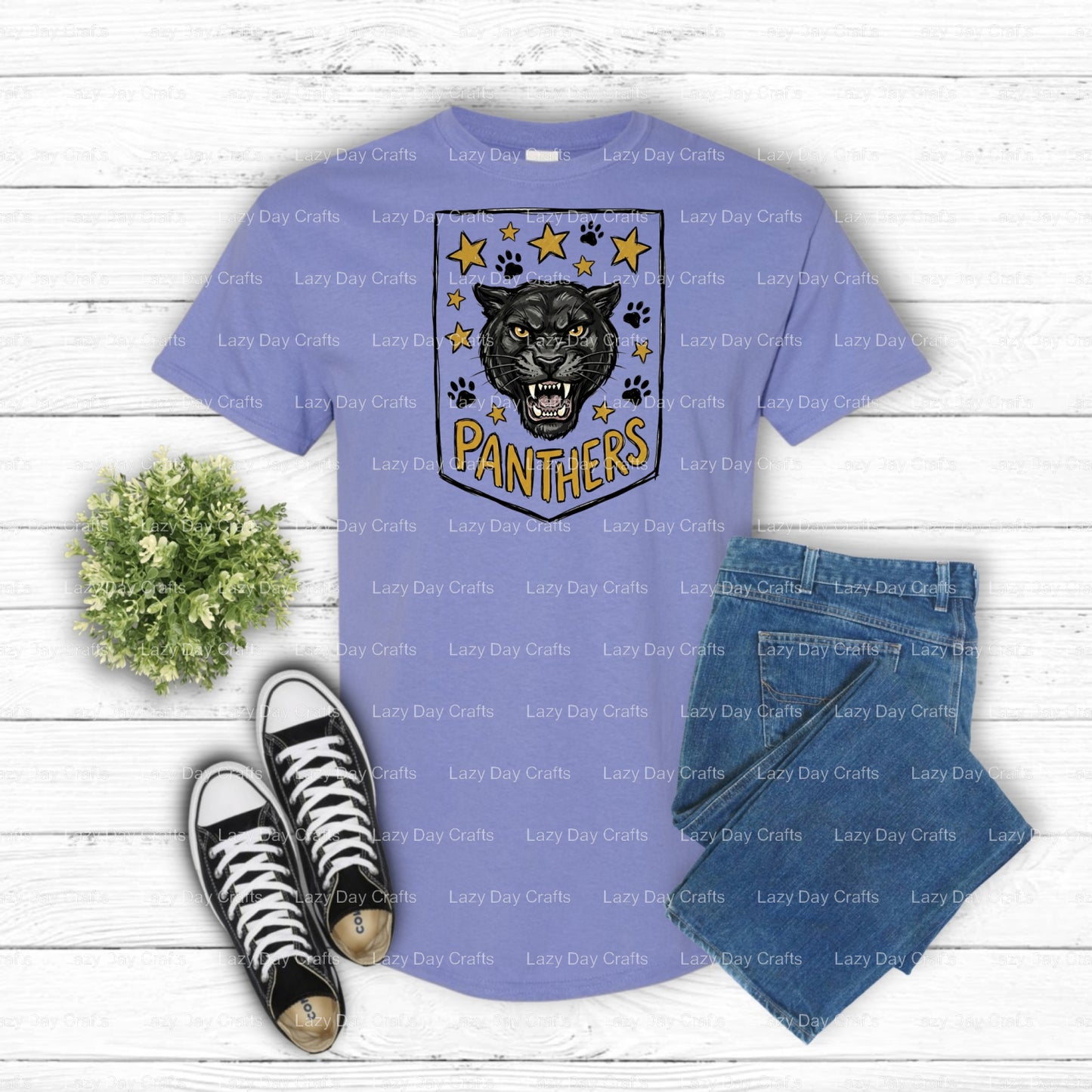 Panthers – DTF Transfer (view 1 of 3) – by Lazy Day Crafts – DTF Transfers – DTF Transfers, Premade DTF