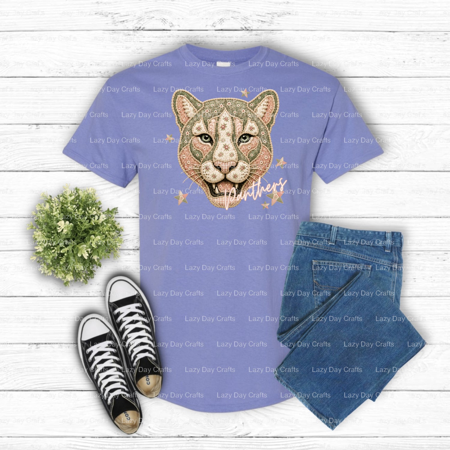 PANTHERS – DTF Transfer (view 1 of 3) – by Lazy Day Crafts – DTF Transfers – DTF Transfers, custom apparel