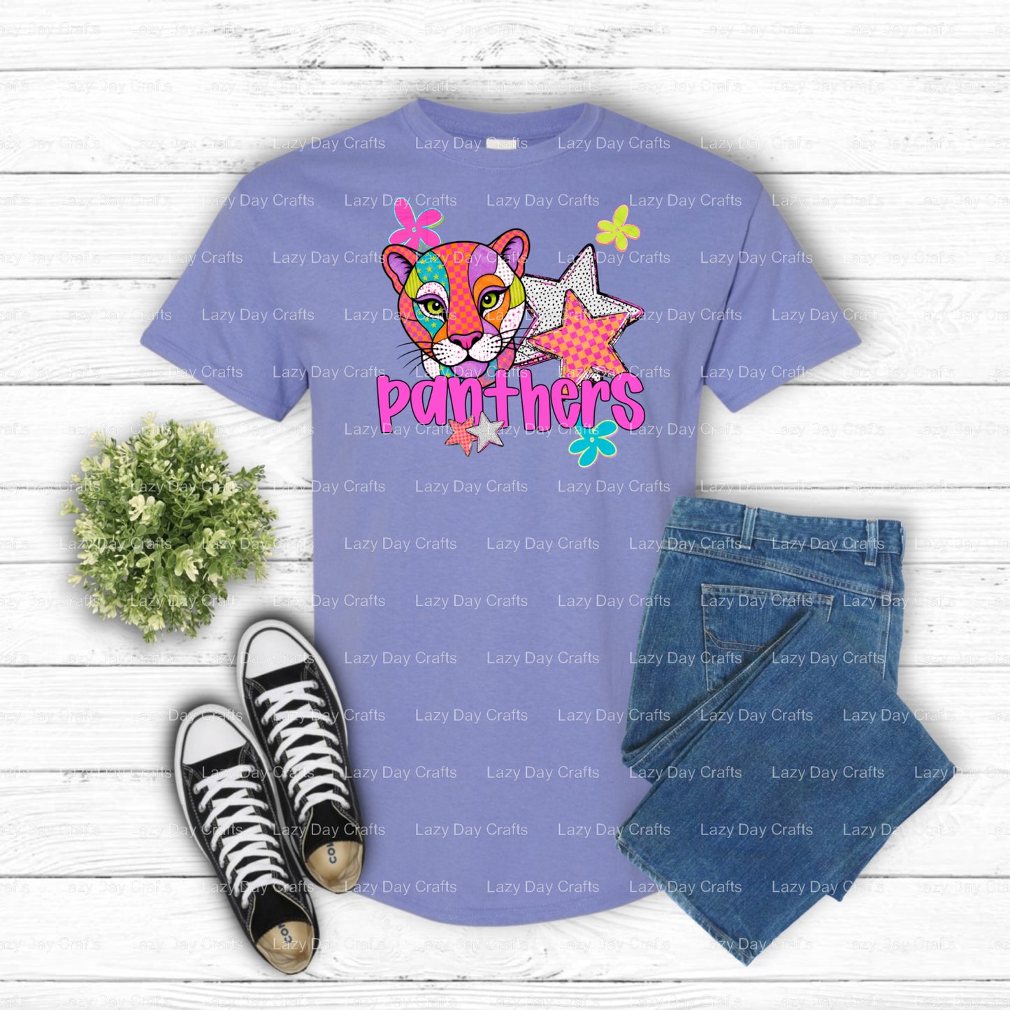 PANTHERS – DTF Transfer (view 1 of 3) – by Lazy Day Crafts – DTF Transfers – DTF Transfers, Premade DTF