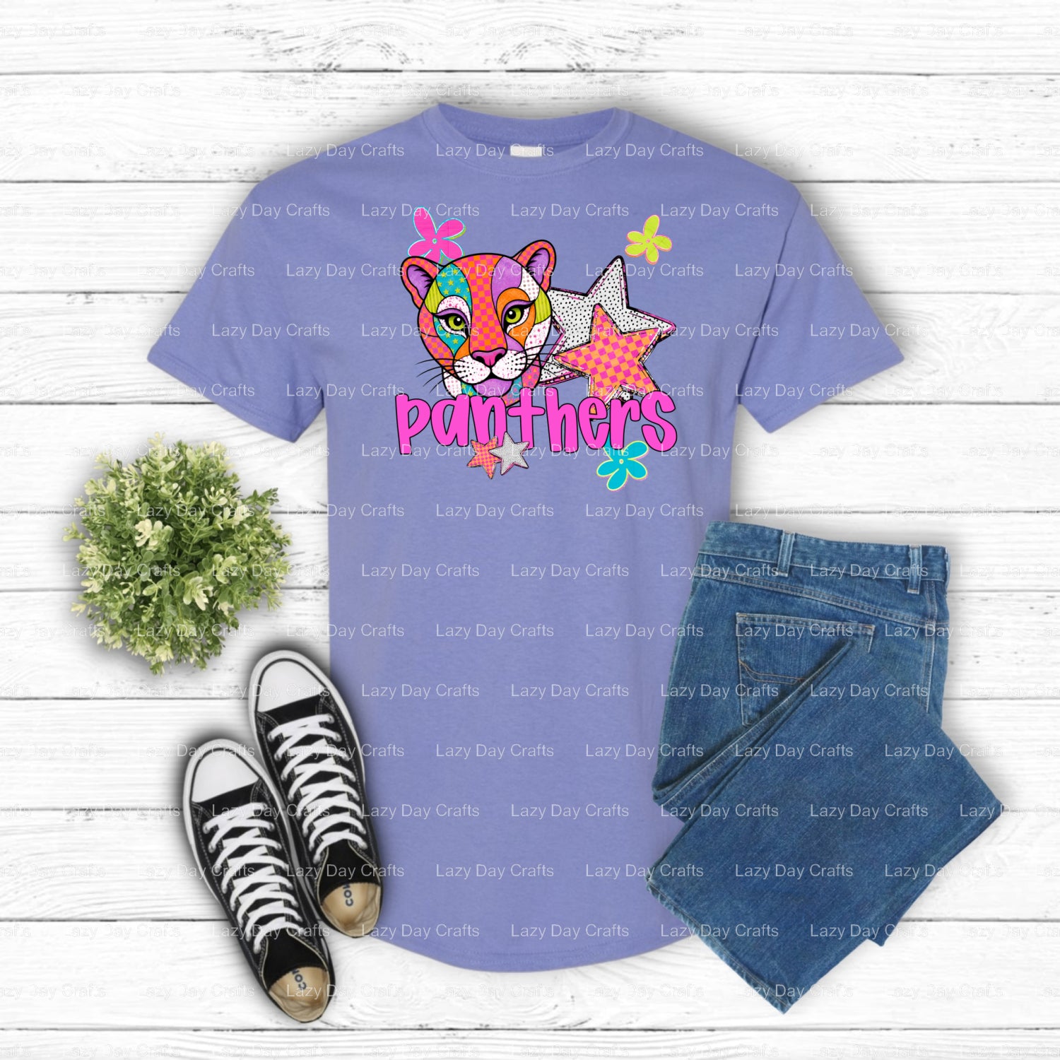 PANTHERS – DTF Transfer (view 1 of 3) – by Lazy Day Crafts – DTF Transfers – DTF Transfers, Premade DTF