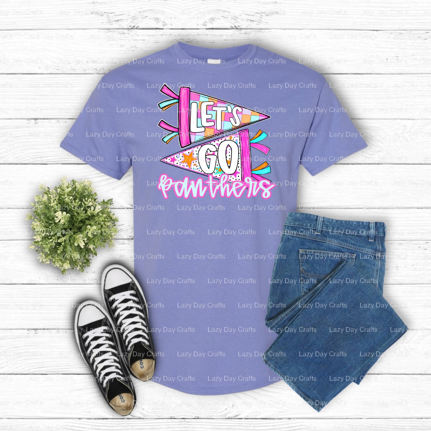 PANTHERS – DTF Transfer (view 1 of 3) – by Lazy Day Crafts – DTF Transfers – DTF Transfers, Premade DTF