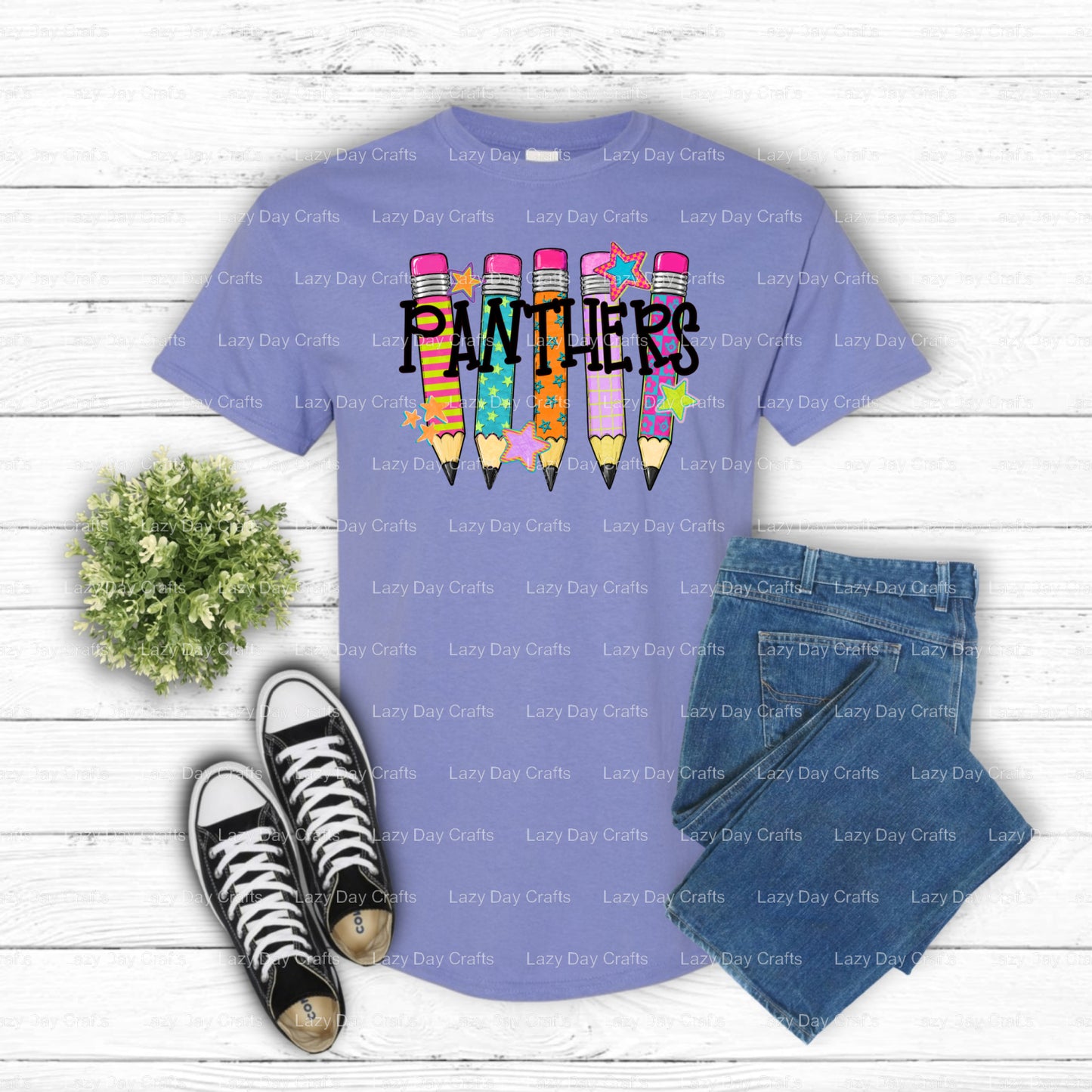 PANTHERS – DTF Transfer (view 1 of 3) – by Lazy Day Crafts – DTF Transfers – DTF Transfers, Premade DTF