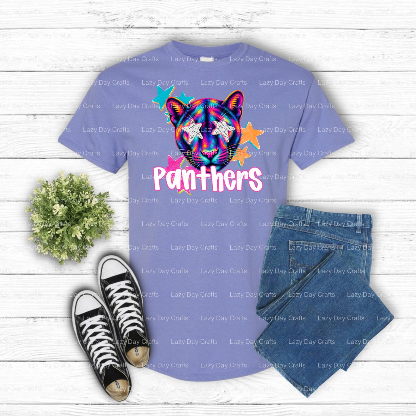 PANTHERS Football Mom – School Spirit DTF Transfer (view 1 of 2) – by Lazy Day Crafts – DTF Transfers – School Spirit, App...