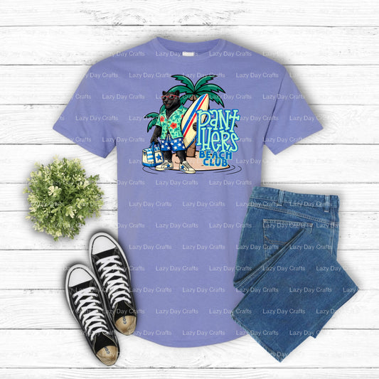PANTHERS GAME DAY – School Spirit DTF Transfer (view 1 of 2) – by Lazy Day Crafts – DTF Transfers – School Mascot, School...
