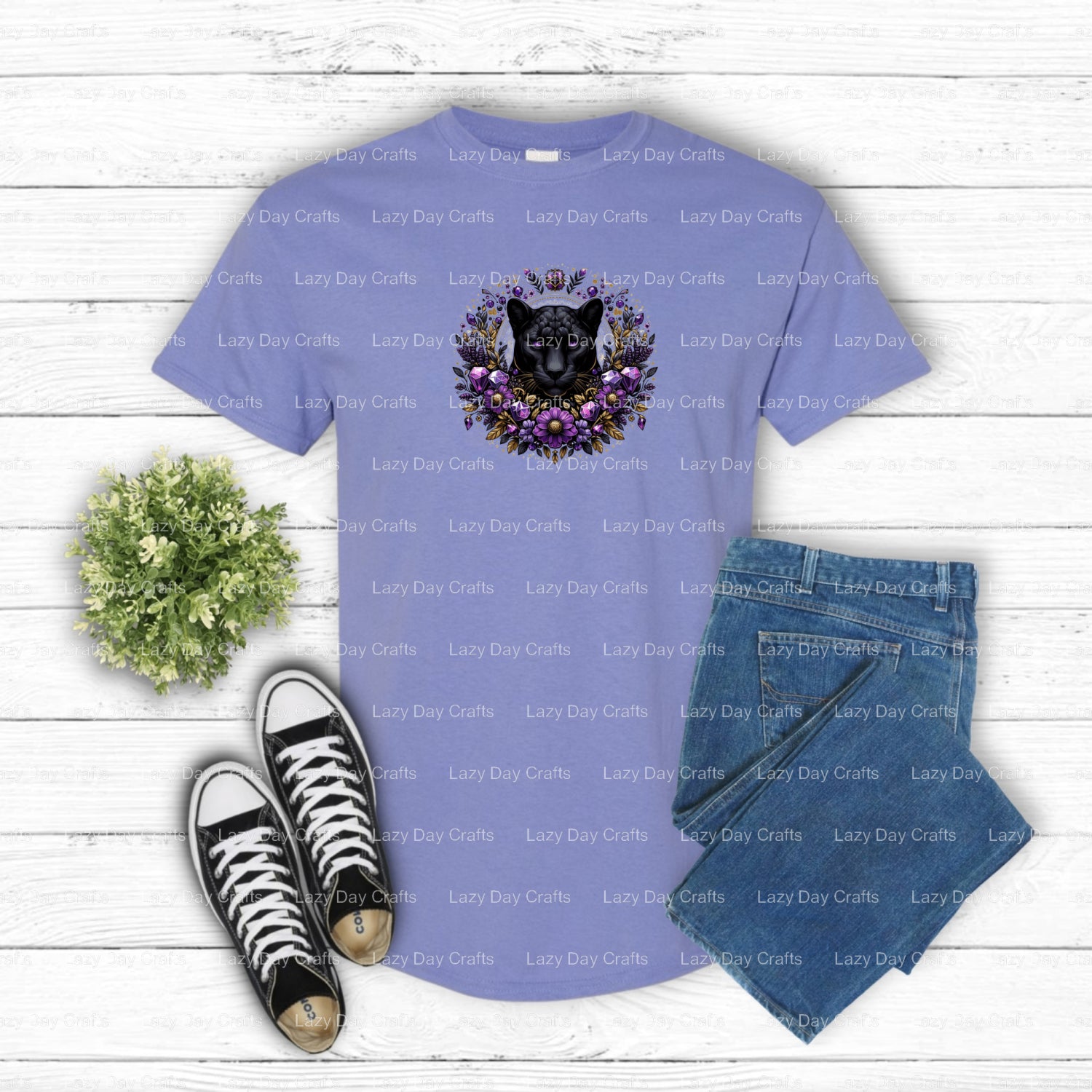PANTHERS Mascot Head – School Spirit DTF Transfer (view 1 of 2) – by Lazy Day Crafts – DTF Transfers – School Mascot, Scho...