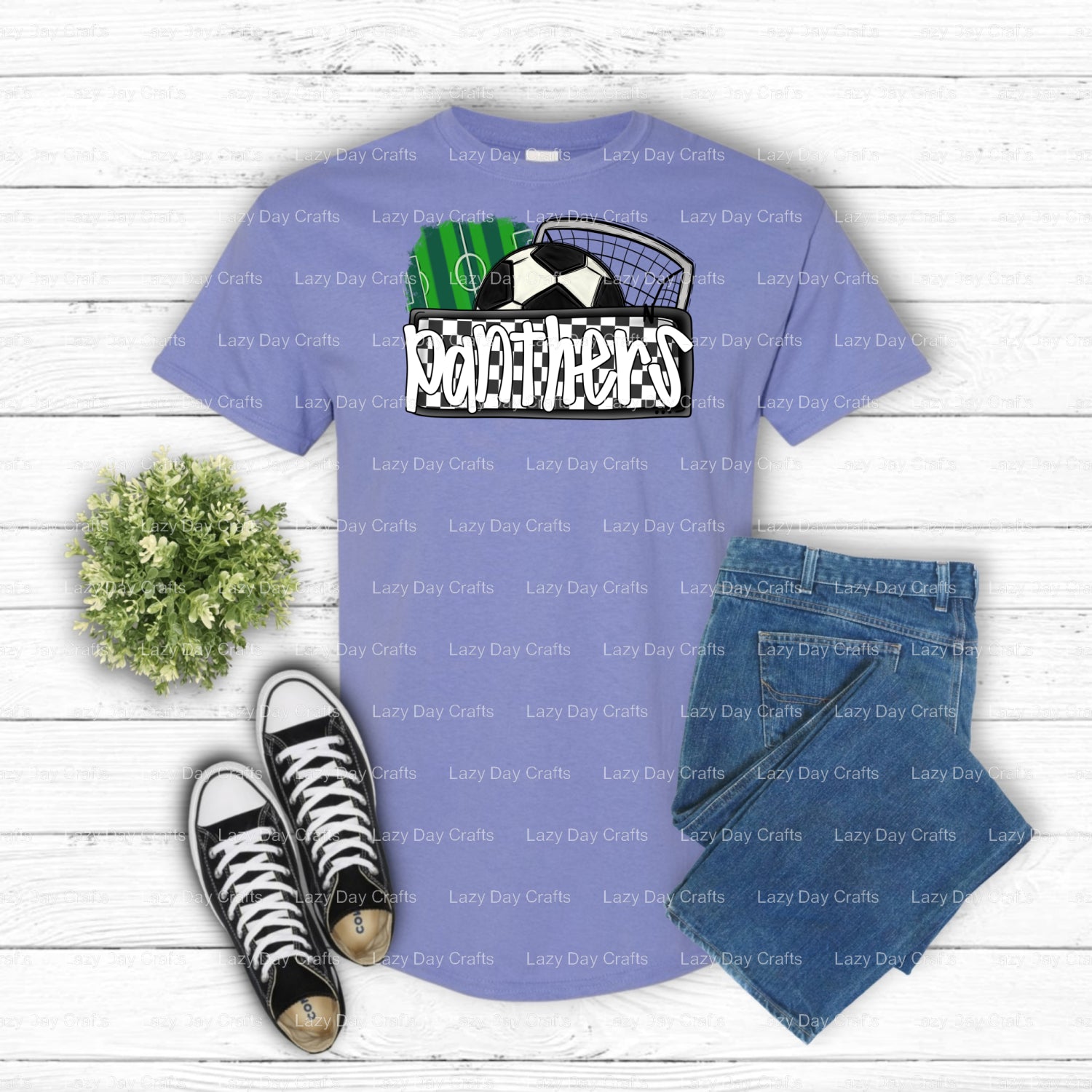 PANTHERS Mascot Head – School Spirit DTF Transfer (view 2 of 2) – by Lazy Day Crafts – DTF Transfers – School Mascot, Appa...