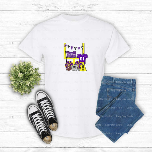 PANTHERS Mascot – School Spirit DTF Transfer (view 1 of 2) – by Lazy Day Crafts – DTF Transfers – School Spirit, Apparel D...