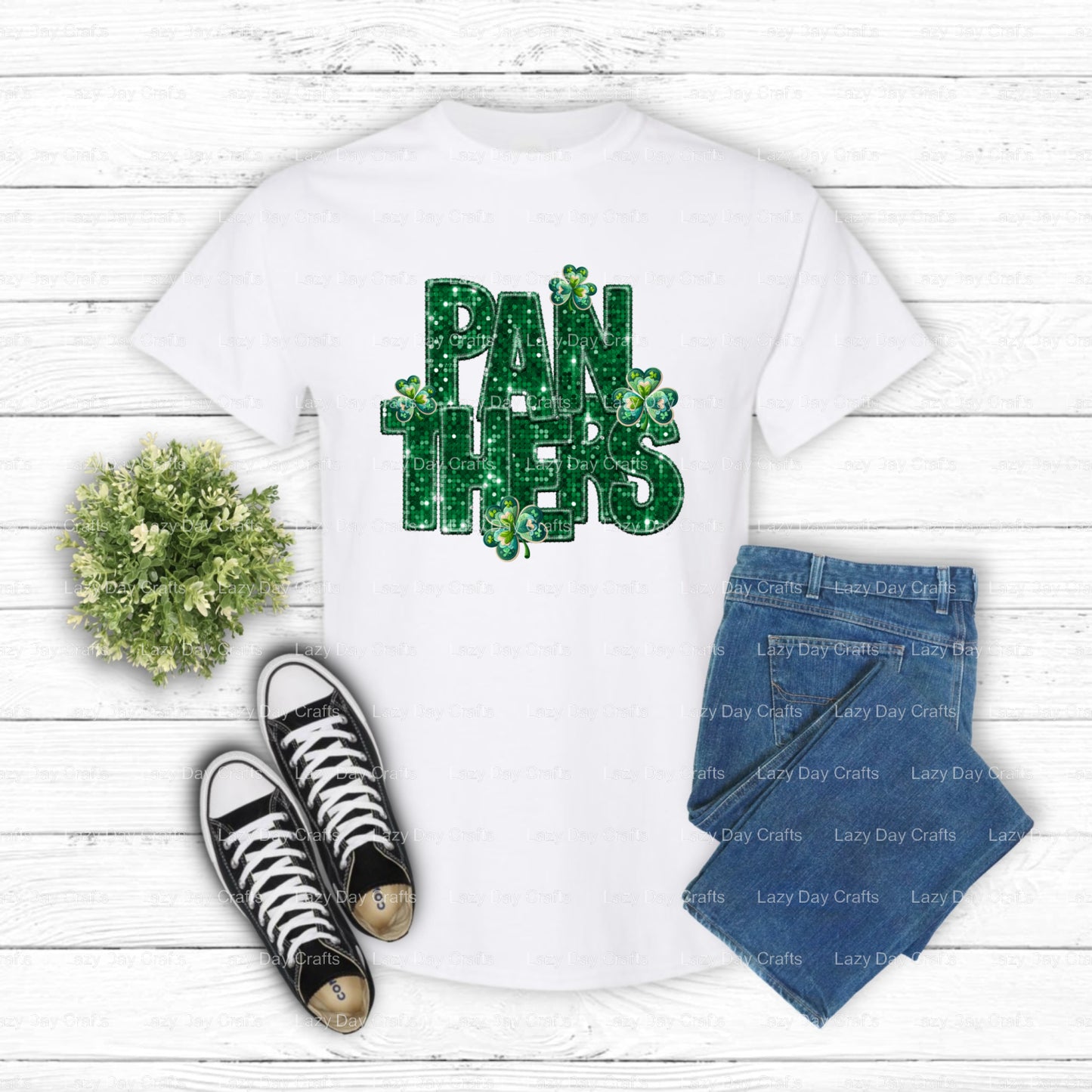 PANTHERS Mascot – School Spirit DTF Transfer (view 2 of 2) – by Lazy Day Crafts – DTF Transfers – School Mascot, DTF Trans...