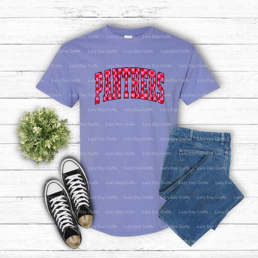 Panthers Mascot Varsity – School Spirit DTF Transfer (view 1 of 2) – by Lazy Day Crafts – DTF Transfers – School Mascot, A...