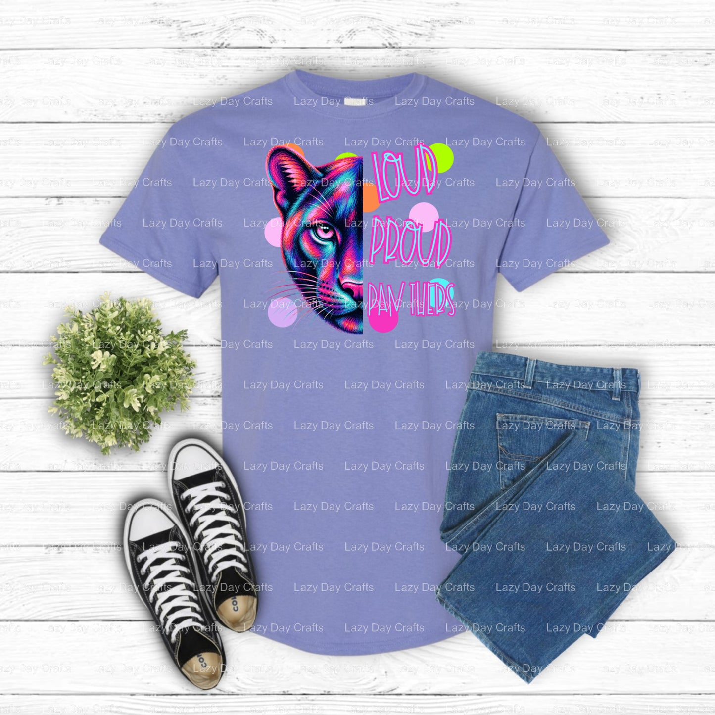 PANTHERS – Premade DTF Transfer (view 3 of 3) – by Lazy Day Crafts – DTF Transfers – DTF Transfers, Premade DTF
