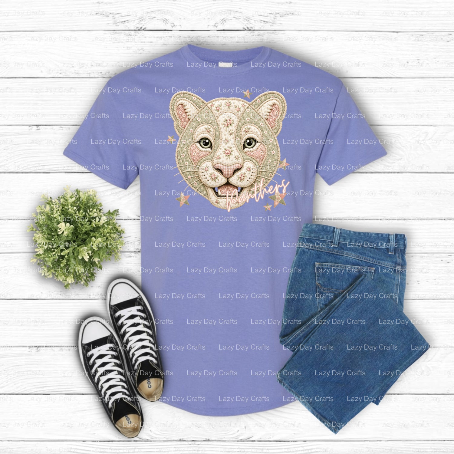 PANTHERS – Ready to Press DTF Transfer (view 1 of 3) – by Lazy Day Crafts – DTF Transfers – DTF Transfers, Premade DTF