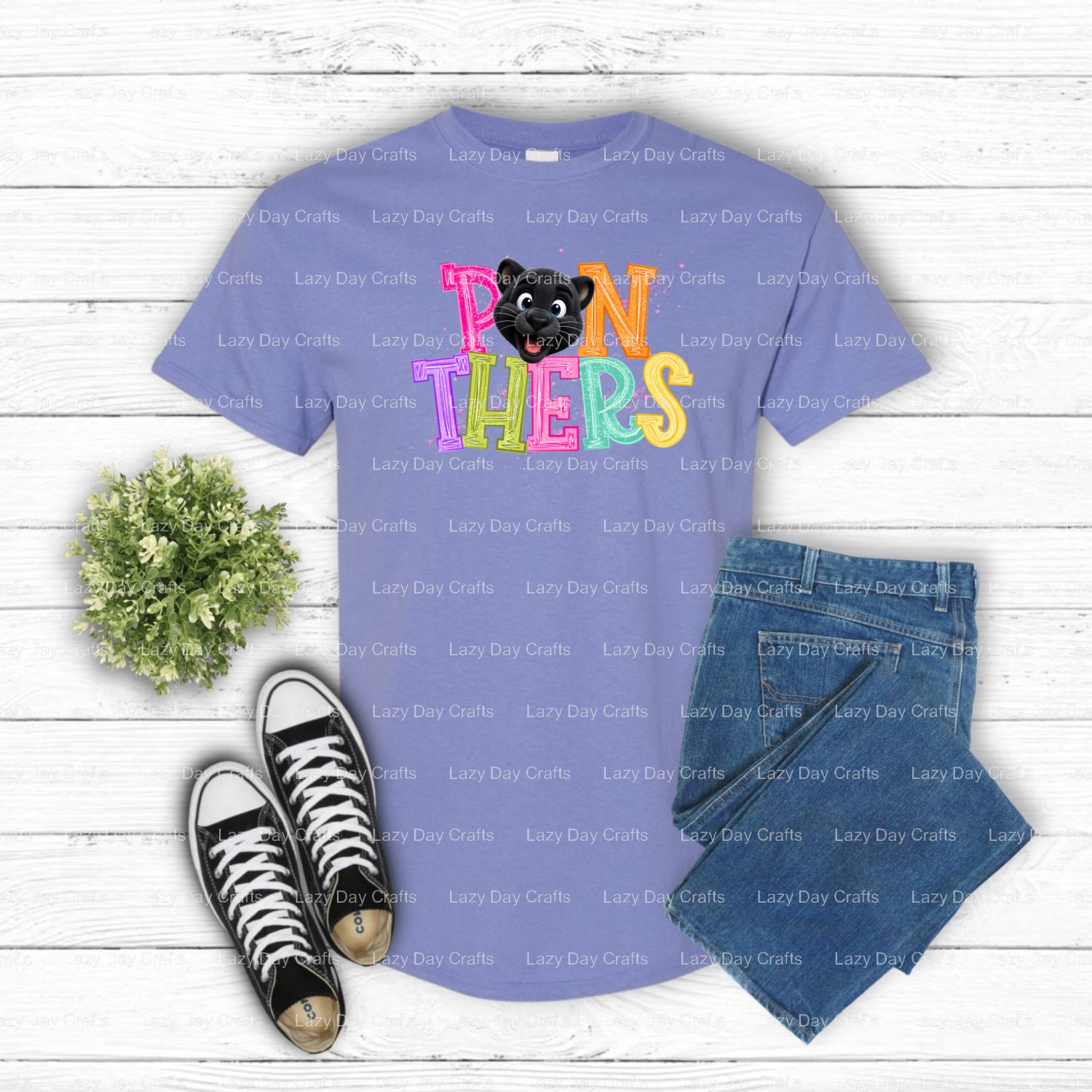 PANTHERS – Ready to Press DTF Transfer (view 2 of 3) – by Lazy Day Crafts – DTF Transfers – DTF Transfers, Premade DTF