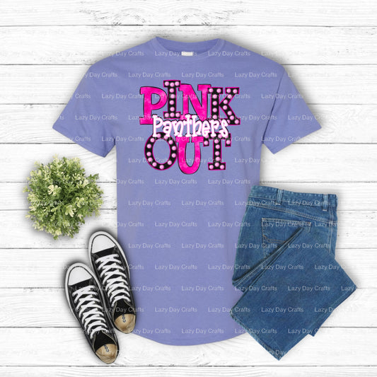 PANTHERS – School Mascot DTF Transfer (view 1 of 2) – by Lazy Day Crafts – DTF Transfers – School Mascot, Apparel Decoration