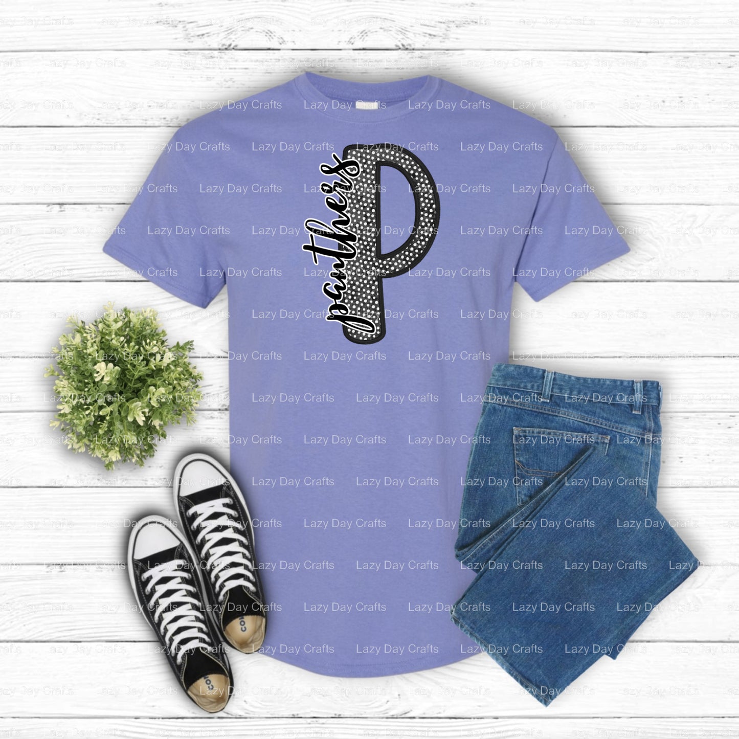 Panthers – School Mascot DTF Transfer (view 1 of 2) – by Lazy Day Crafts – DTF Transfers – School Mascot, School Spirit