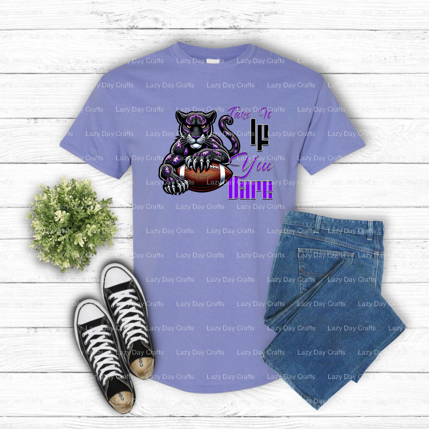 Panthers – School Mascot DTF Transfer (view 1 of 2) – by Lazy Day Crafts – DTF Transfers – School Mascot, Apparel Decor