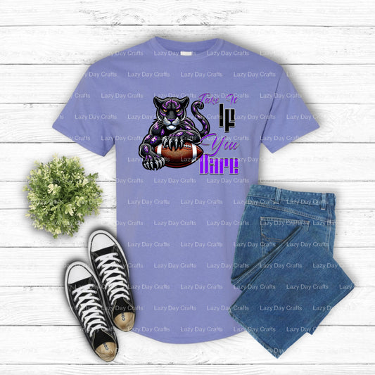 Panthers – School Mascot DTF Transfer (view 1 of 2) – by Lazy Day Crafts – DTF Transfers – School Mascot, Apparel Decor